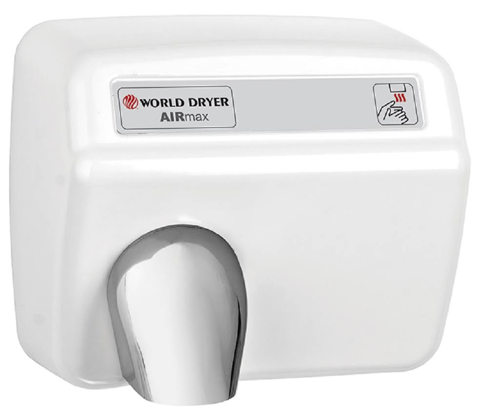 White Automatic Cast Iron Hand Dryer D618872