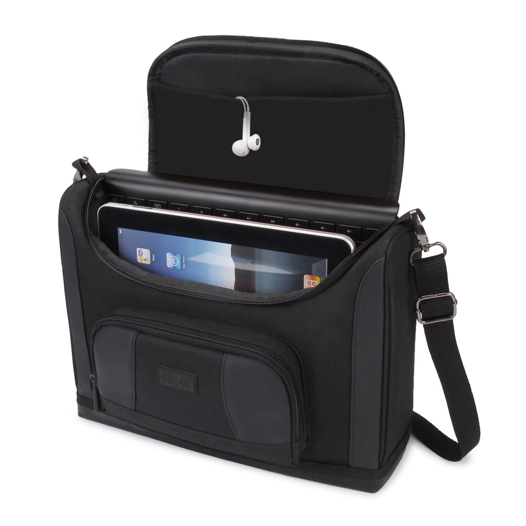 Compact Messenger Bag for 11 Inch iPad Pro and 10.9 Inch iPad Air (Black) O190