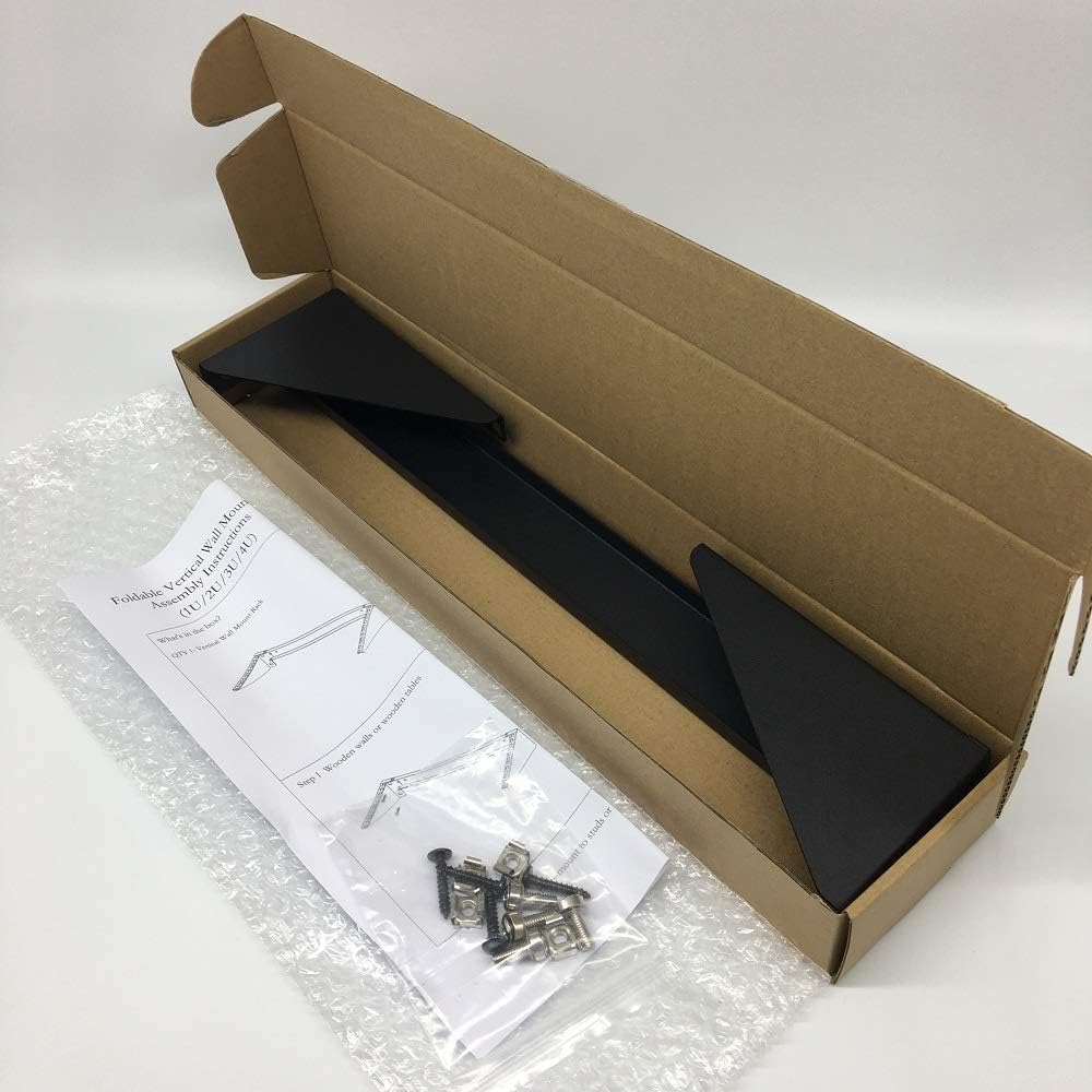 2U Foldable Cold Rolled Steel Vertical Wall Mount Rack G8726