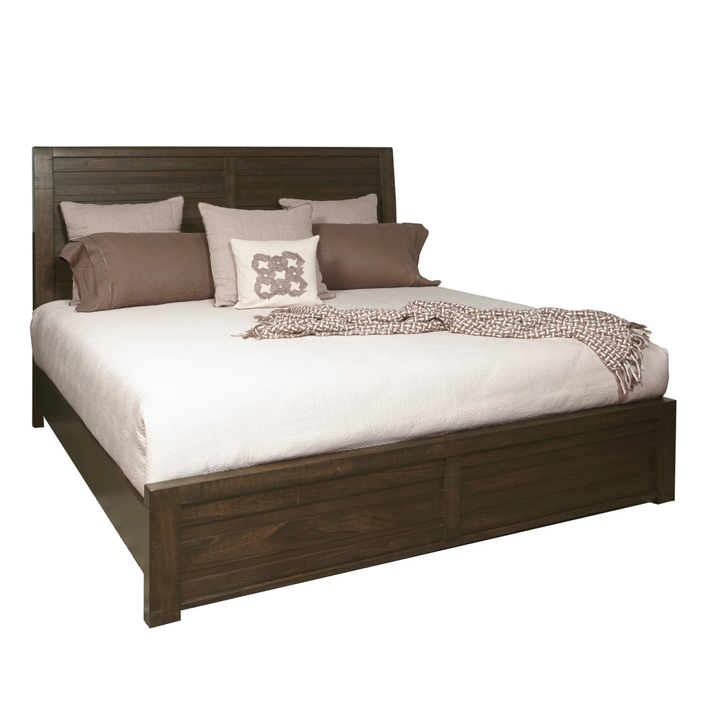 Espresso Wood Queen Bedroom Set with Dresser, Mirror, Nightstands, Chest A41148