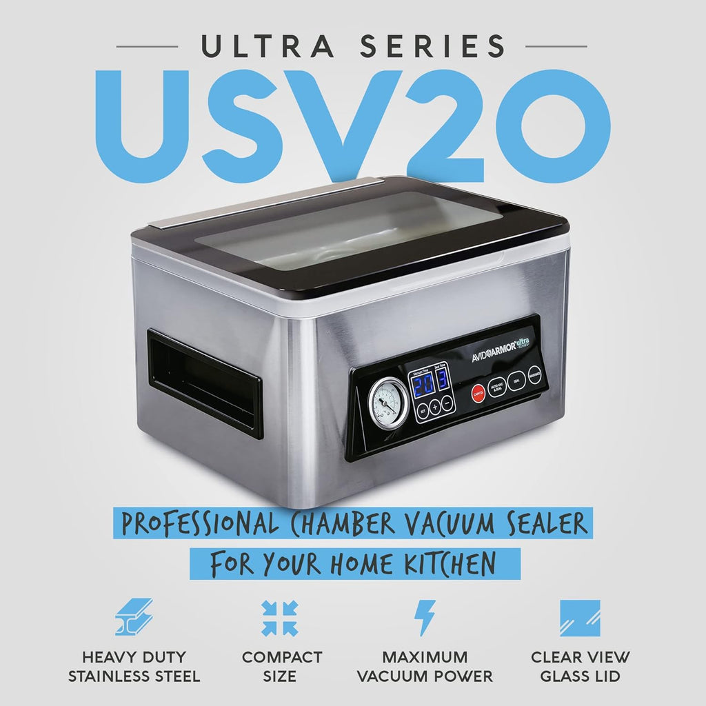 Compact Chamber Vacuum Sealer Machine with 11.5-Inch Sealer Bar M6010