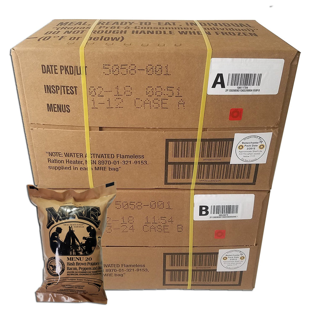 24 Meals Military Surplus Meal Ready to Eat O5959