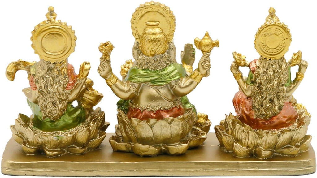 Hindu Lakshmi Ganesha Saraswati Statue D780
