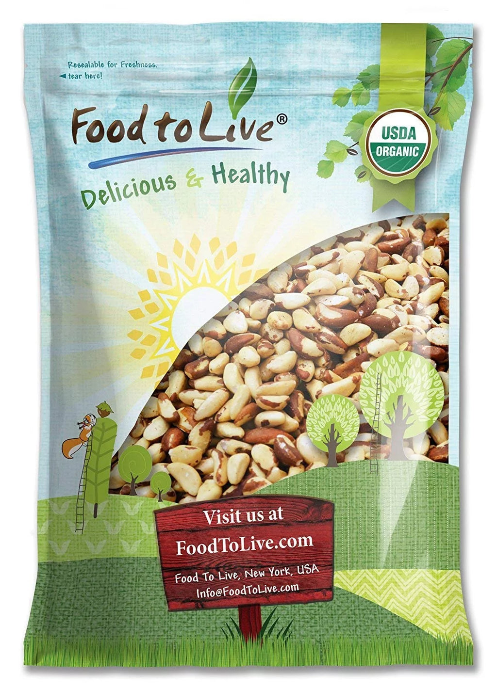 Organic Brazil Nuts, 12 Pounds F6683