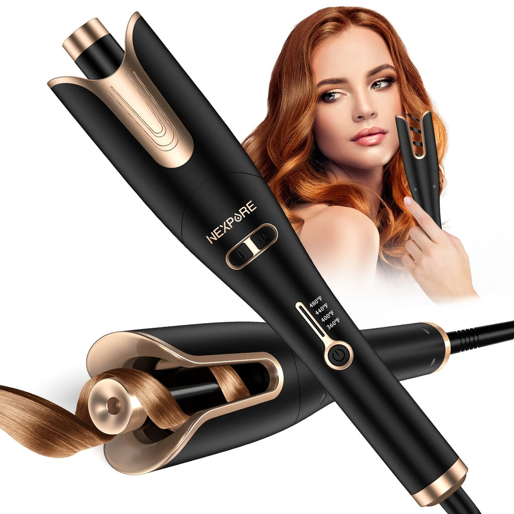 Gold 1" Rotating Barrel Curling Iron J8281