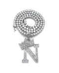 Silver Ice CZ Tennis Chain Necklace S6440