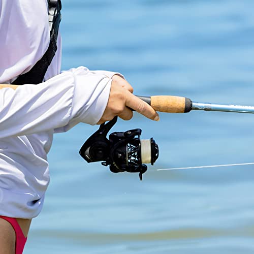 Spinning Reel with 7+1 Stainless Steel Ball Bearings, Aluminum Spool W7613