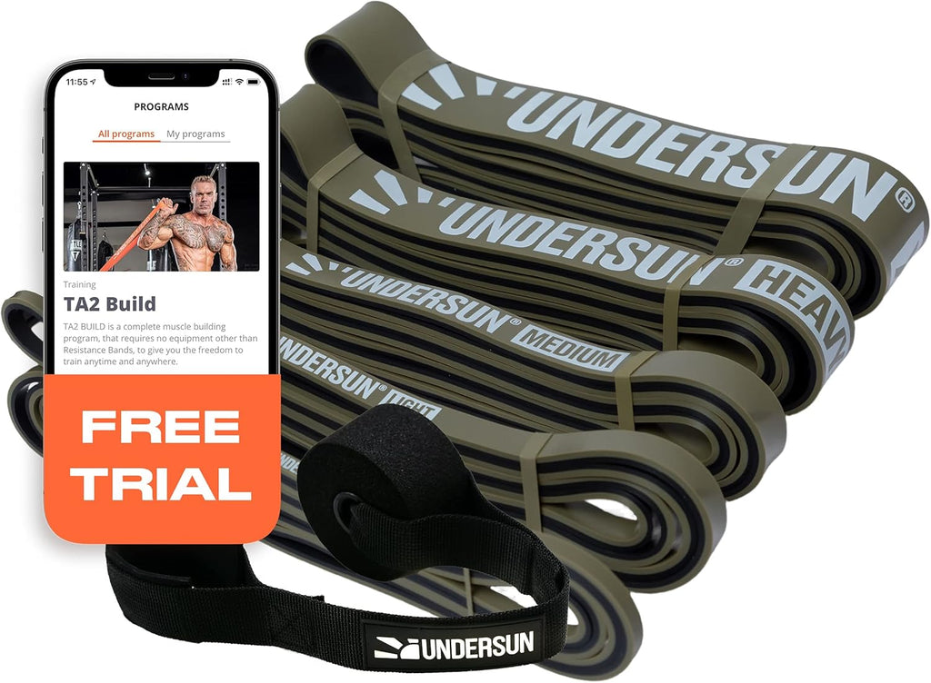 5 Assistance Exercise Bands Set in Camo J4486