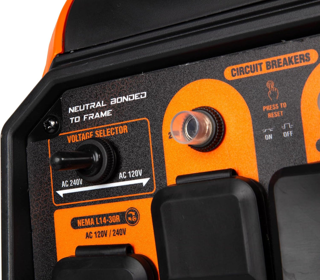 5000-Watt Dual Fuel Portable Inverter Generator with Electric Vehicle Charging Ports Q148959
