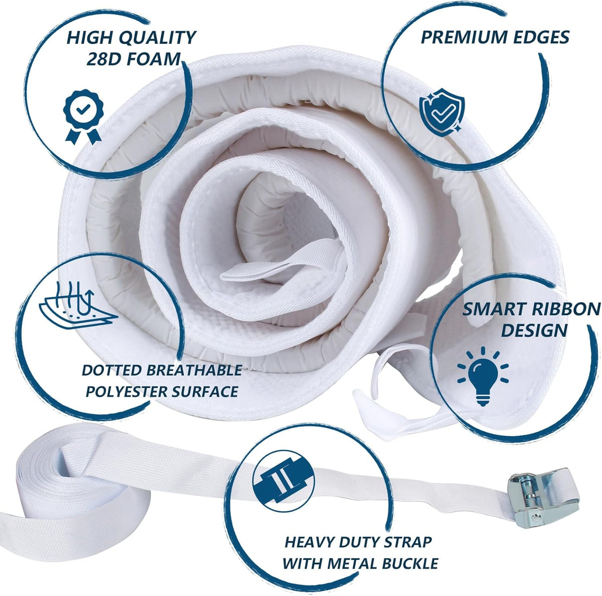 Twin to King Bed Converter Kit with Storage Bag B765