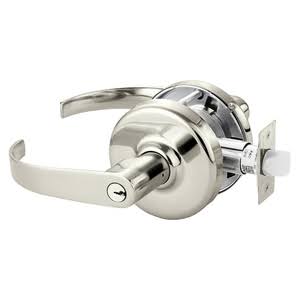 Cylindrical Lock Bright Nickel Plated Clear Coated X161317