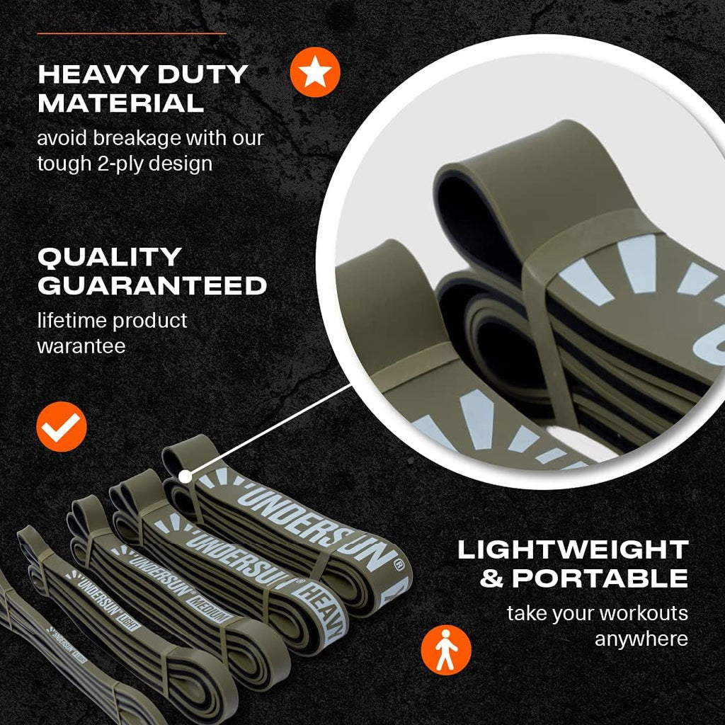 5 Assistance Exercise Bands Set in Camo J4486