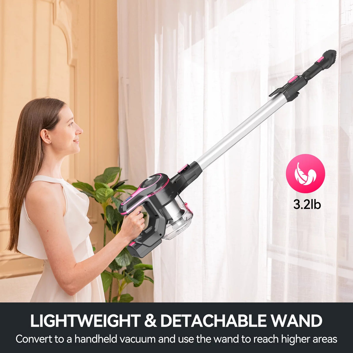 Cordless Stick Vacuum with 2200 mAh Battery Q38482
