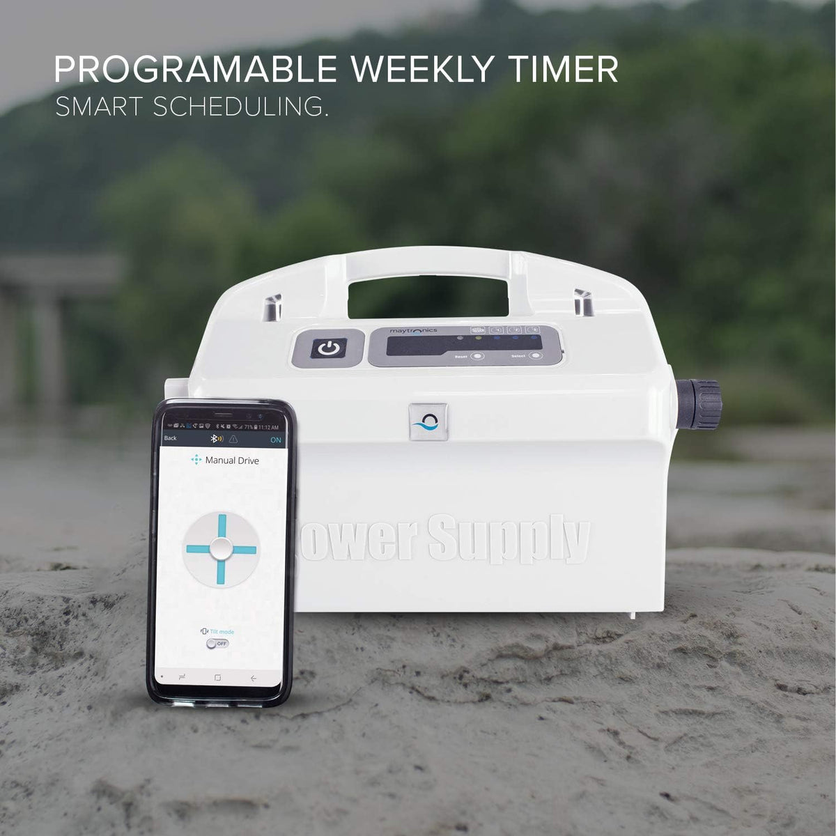 Robotic Pool Cleaner with Bluetooth and Top-Load Cartridge Filters B6031
