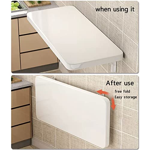 Blue Wall-Mounted Drop-Leaf Foldable Table 30x80cm Y3655