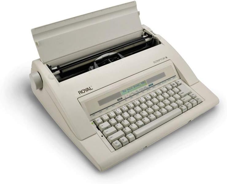 White Typewriter W17419