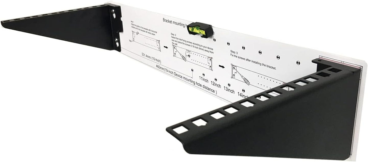 2U Foldable Cold Rolled Steel Vertical Wall Mount Rack G8726