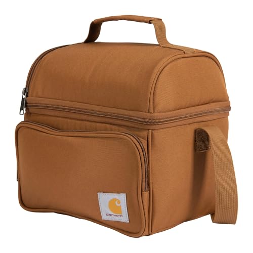 Insulated 12 Can Two Compartment Lunch Cooler Bag Black N435781