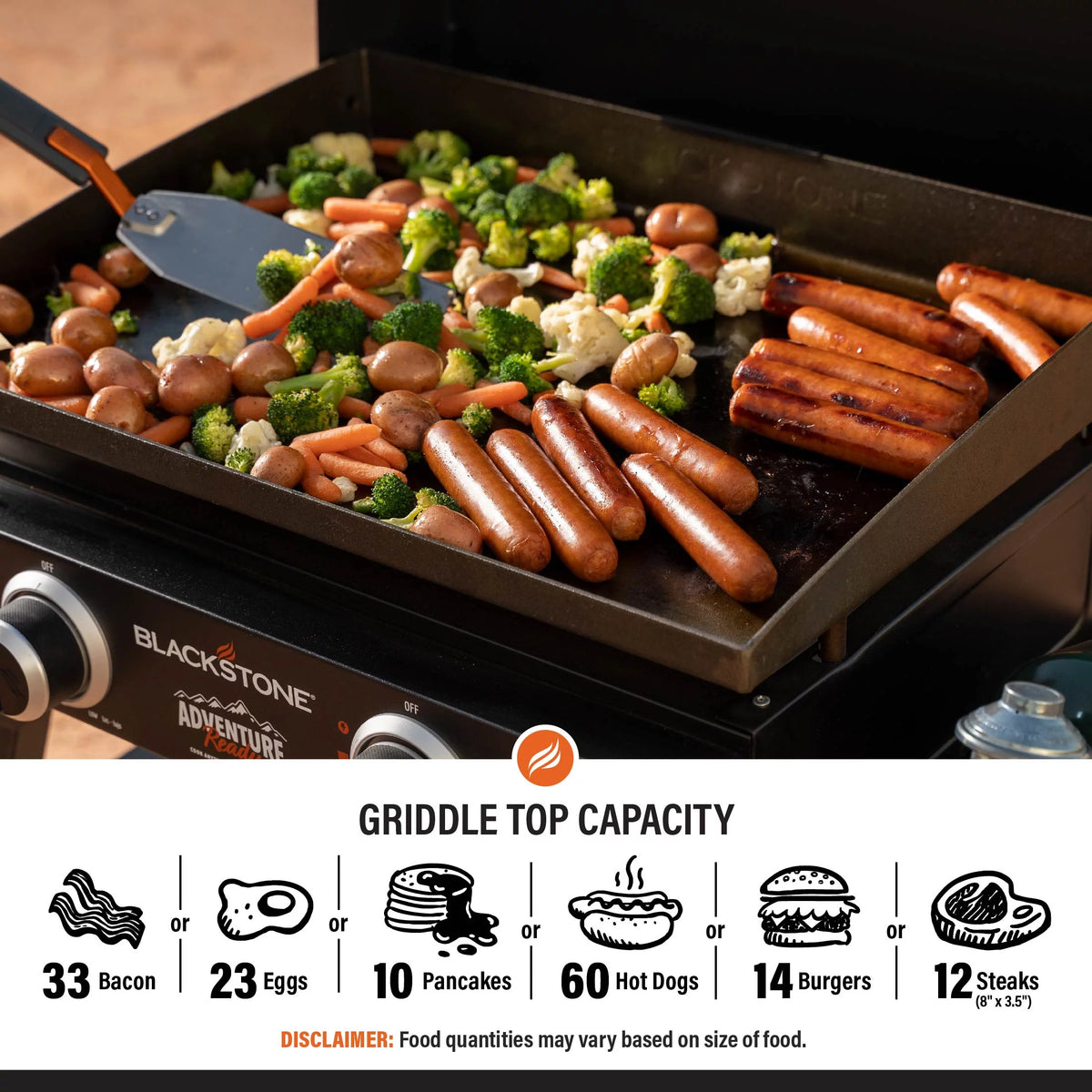 22 Propane Griddle with Stand and Adapter Hose S105