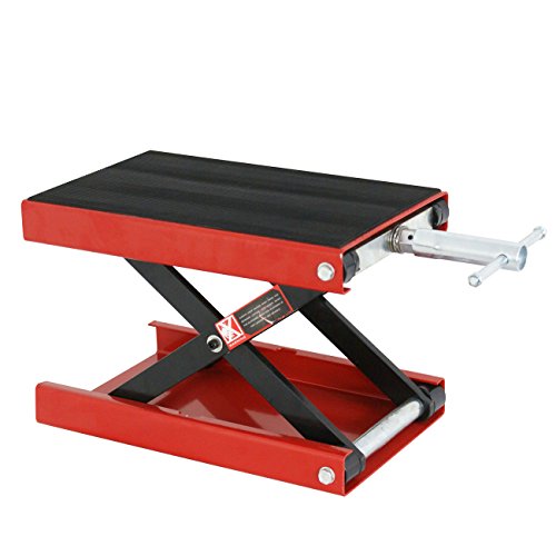 1100 LB Wide Deck Motorcycle Scissor Lift Jack Stand C385
