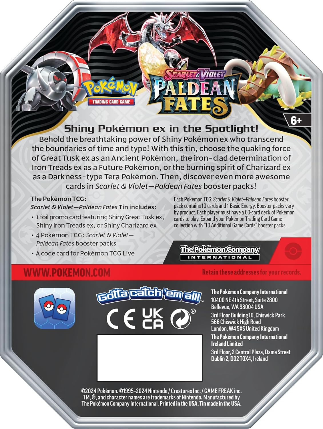 Shiny Charizard TIN O63704