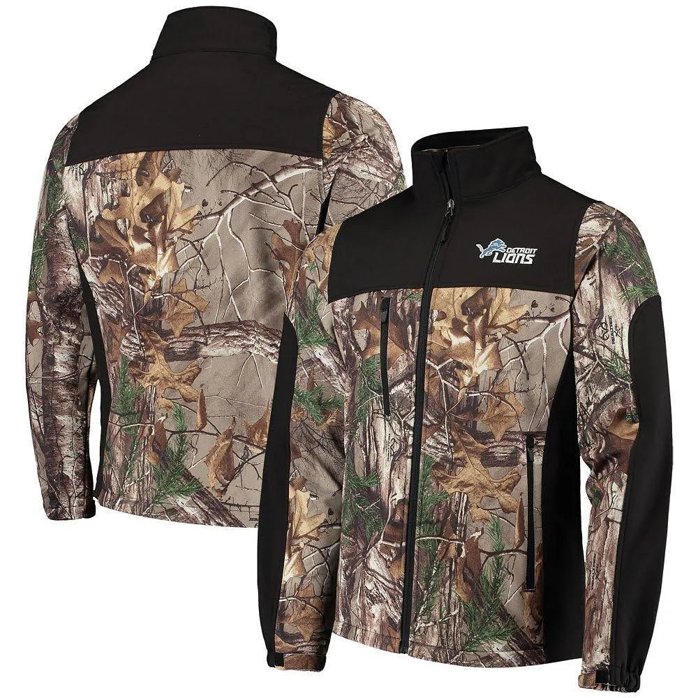 Realtree Camo/Black Softshell Full-Zip Jacket G2583