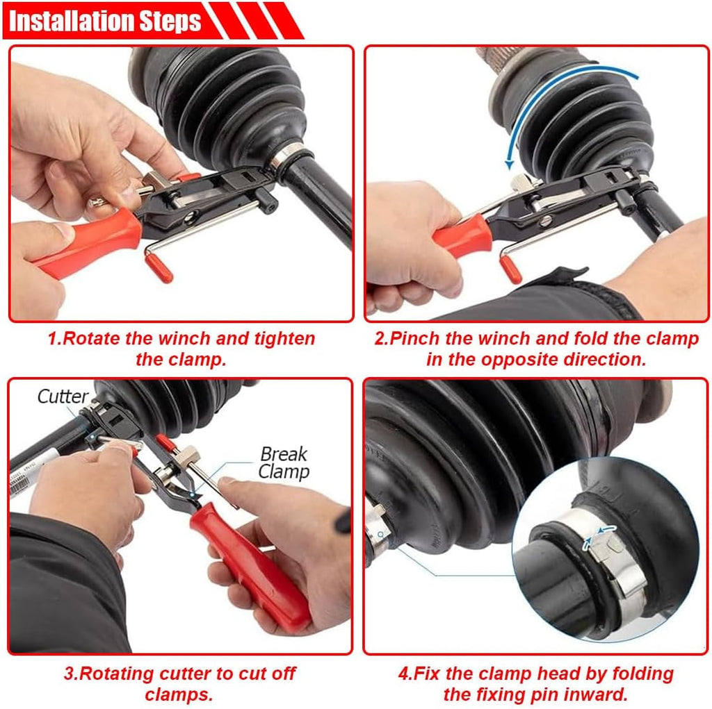 CV Joint Boot Clamp Pliers Set R8837