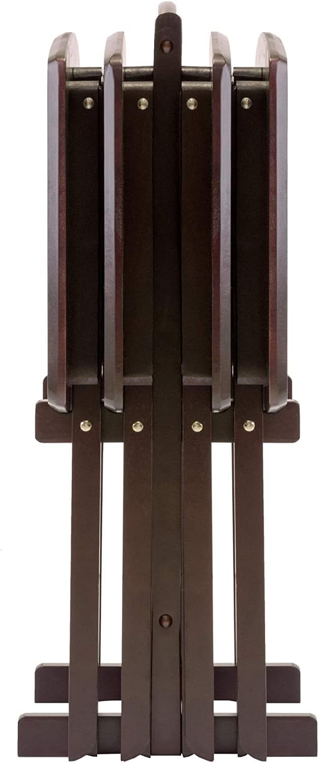 Espresso Folding Wooden Tray Table R673067