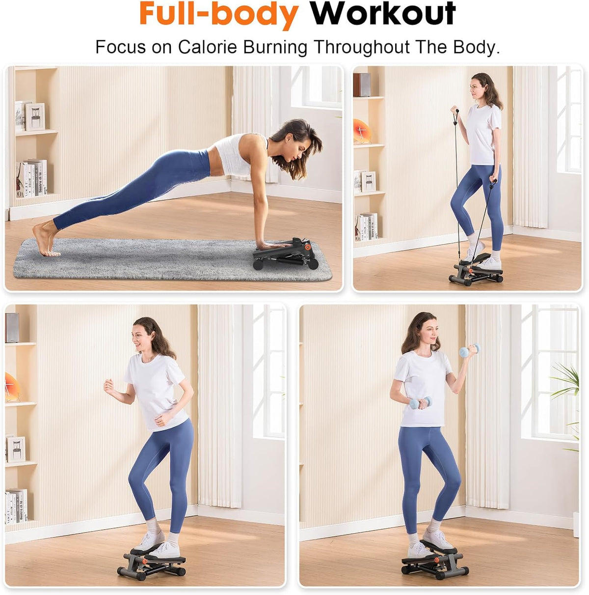 Mini Stepper with Resistance Bands X345