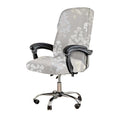 Printed Office Chair Cover Stretch Computer Chair Slipcover with Zipper, M E975939