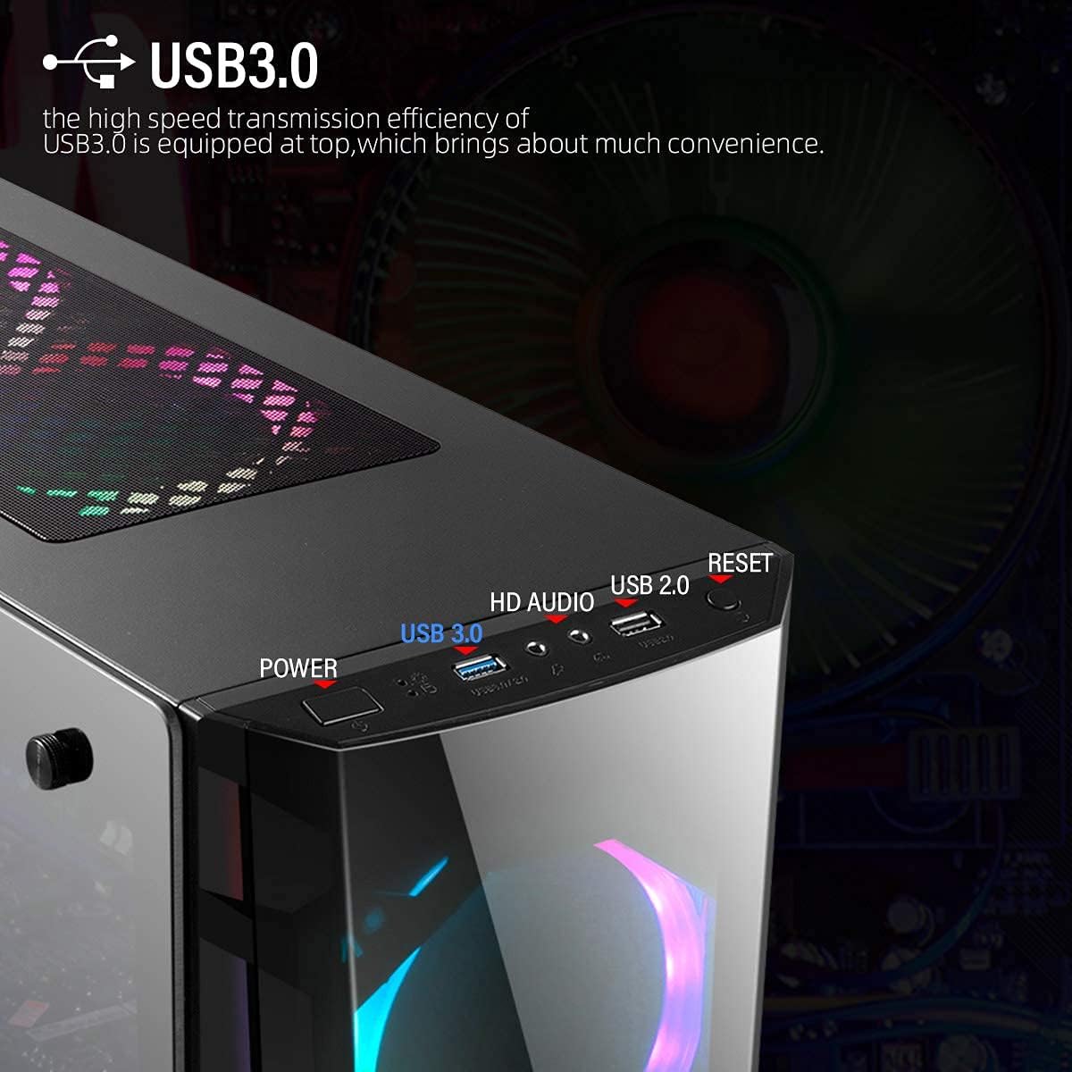 Computer Case ATX Micro ATX ITX Mid Tower H427