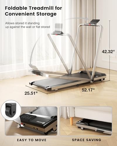 3 in 1 Foldable Walking Pad Treadmill O76988