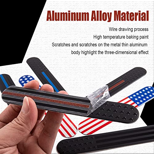 2PCS Metal American Flag Car Badge Decal F329382