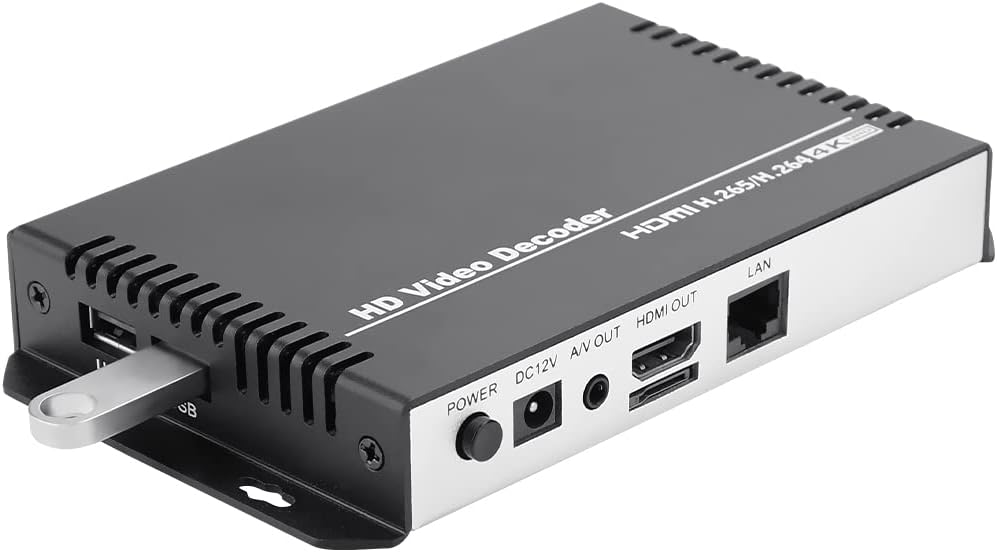 H.265 H.264 HD Video Audio Decoder to HDMI AV RCA Decoder T97060