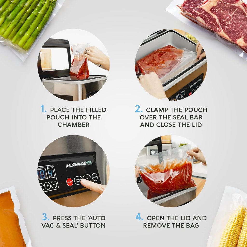 Compact Chamber Vacuum Sealer Machine with 11.5-Inch Sealer Bar M6010