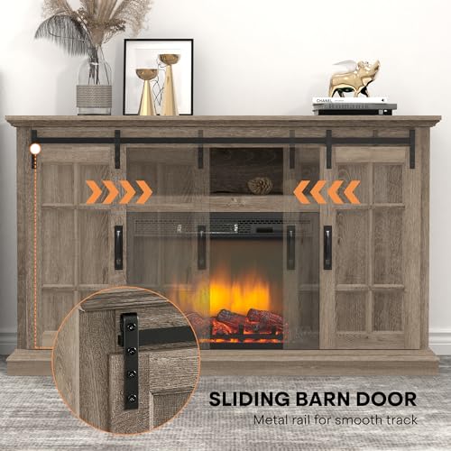 White 43 Inch Electric Fireplace with Mantel A851581