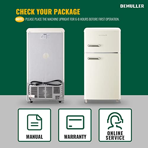 Retro Mini Fridge with two doors D62372