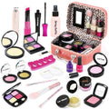 Pretend Makeup Kit for Girls: Kids Pretend Play Makeup Set with Cosmetic Bag - Fake Makeup Toy Set for Toddler - Little Girls Age 3+ (Not Real Makeup) Orange N85527