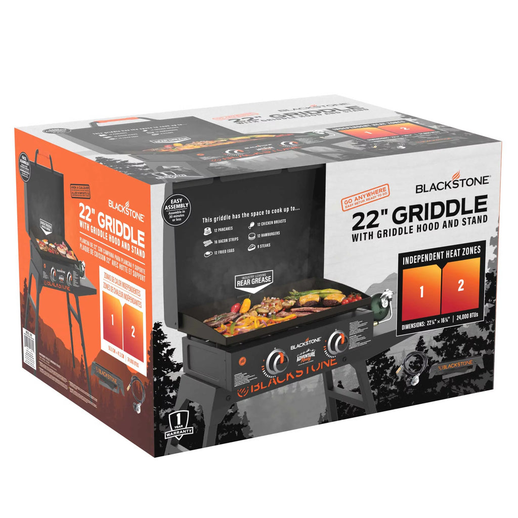 22 Propane Griddle with Stand and Adapter Hose S105