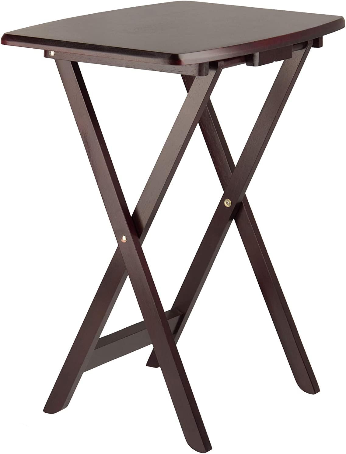 Espresso Folding Wooden Tray Table R673067