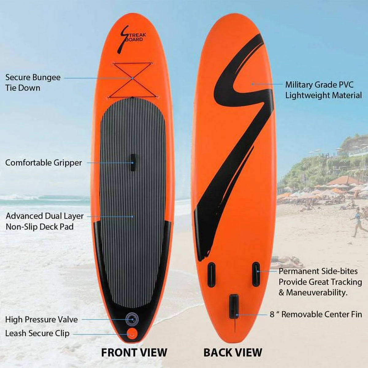 Portable 10' Inflatable Stand Up Paddle Board I50494