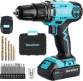 20V Cordless Drill Driver Set with 1/2” Keyless Chuck, 16pcs Drill Bits, Pack of 2 X327