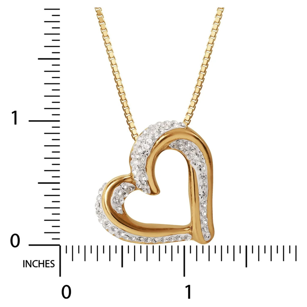 Slide Heart Pendant Necklace F31929