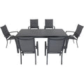 7-Piece Gray Aluminum Outdoor Dining Set C808795