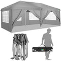 10x20 Pop up Canopy Tent with 6 Removable Sidewalls C8210