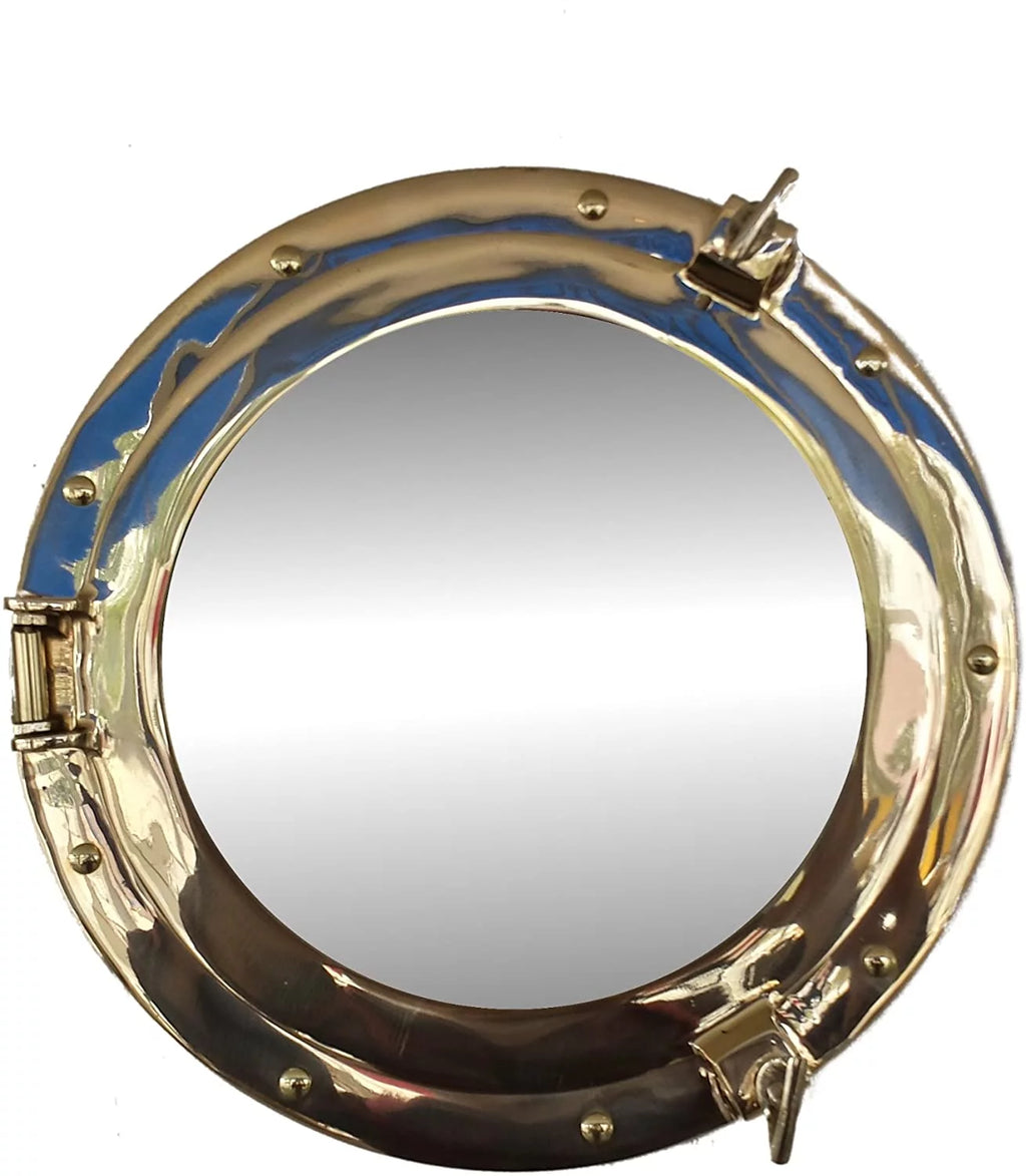 Brass Porthole Mirror 12 in. J899007