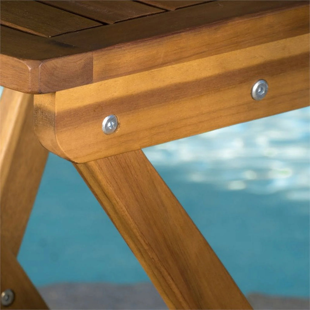 Foldable Outdoor Wood Barstool Set P57475