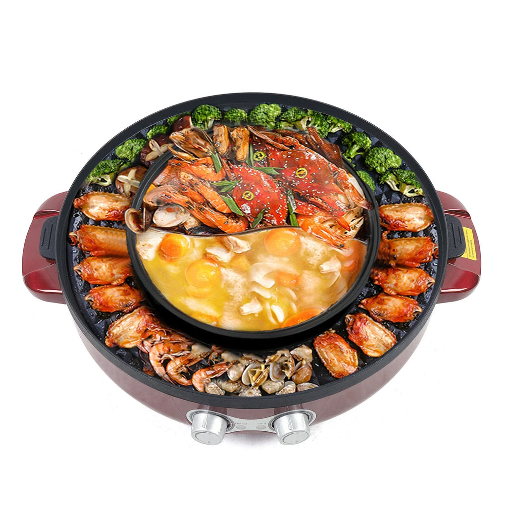 2 In 1 Electric Grill & Hot Pot 2200W U537330