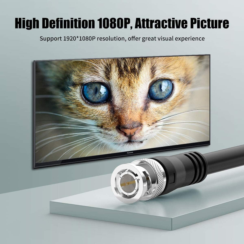 75ft Heavy Duty BNC to BNC Coaxial Cable D24399
