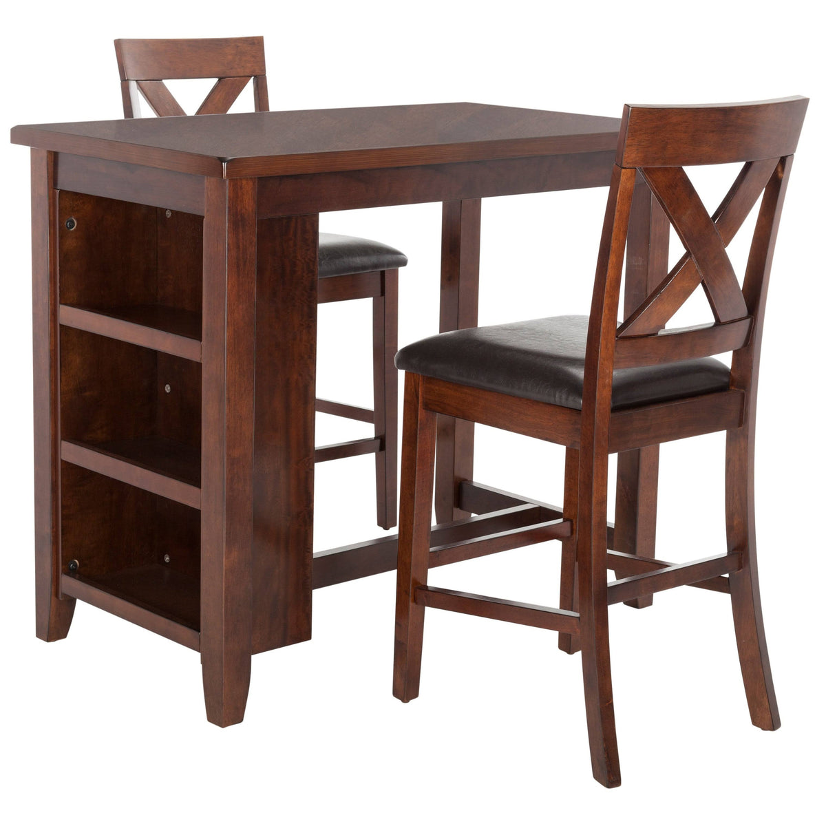 White Washed 3 Piece Pub Set N7210
